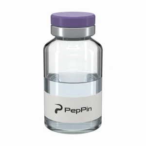 Vial with a purple cap