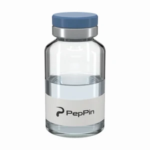 Vial with a blue cap